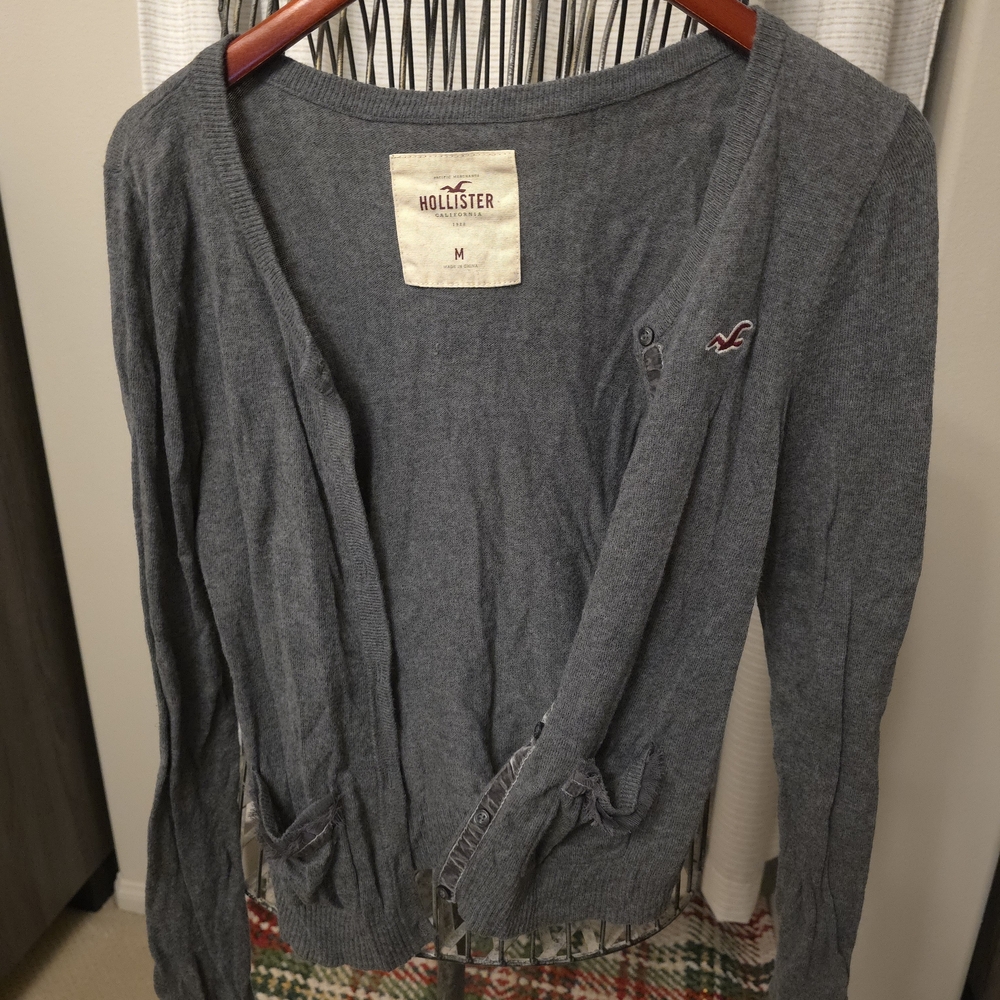 Hollister Gray Cardigan